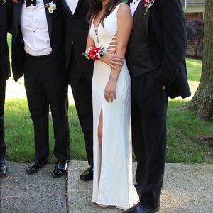 White Strappy Cutout Dress